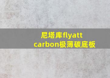 尼塔库flyatt carbon极薄碳底板